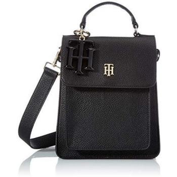 Tommy Hilfiger TH Soft, Mochila para Mujer, Black, One Size