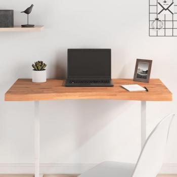 Tablero de escritorio de madera maciza de haya 100x(45-50)x4 cm Marrón