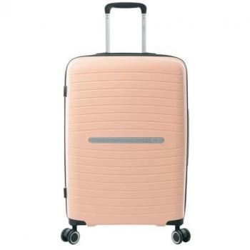 Maleta Rígida Mediana Wave Bellini - 48 x 70 x 24 cm, Capacidad 56 L, Ruedas Dobles 360º, Manija Telescópica, Correas de Compresión Internas