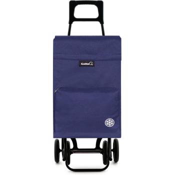 Garmol 404TCT C3 Carro de Compra 2 Ruedas, Tela, Azul Marino, 39 x 28 x 103cm