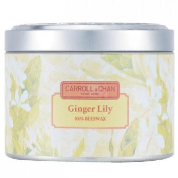Ginger Lily 100% Beeswax Tin Candle - Eco-Friendly Scented Candle (8x6 cm)