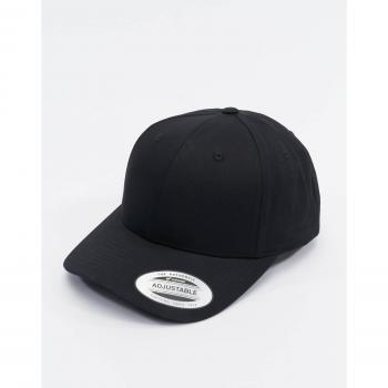 Flexfit Curved Classic Snapback Cap - Black - One Size
