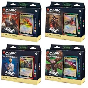 Juego de Cartas Magic: The Gathering Universes Beyond Fallout - Set de 4 Mazos de Commander en Inglés