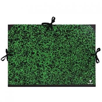 Clairefontaine 32200C - Un carton à dessin Annonay fermeture 3 cordons 37x52 cm, Vert