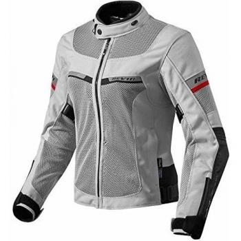 FJT207 - 4050-L44 - Rev It Tornado 2 Ladies Motorcycle Jacket 44 Silver Black