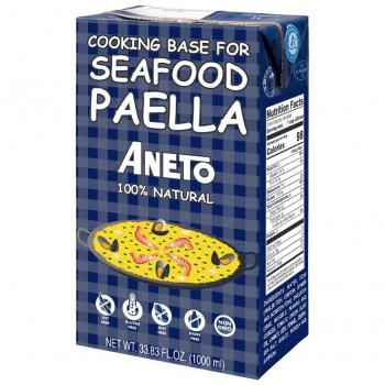 ANETO caldo de pescado y marisco para paella envase 1 lt