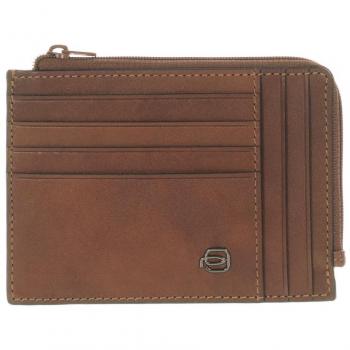 Piquadro RFID Leather Wallet Brown Horizontal Cut, Male, One Size