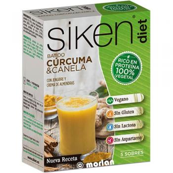 Siken Diet Batido Vegetal Curcuma y Canela - 5 Unidades
