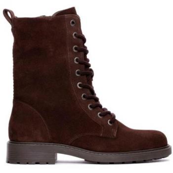Bota militar plana mujer Clarks Orinoco2 Marrón