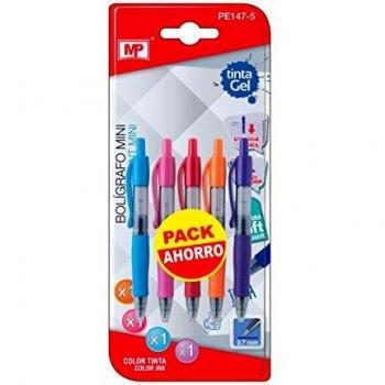 BOLIGRAFO GEL MINI PUNTA 0.7MM 4 UDS MP