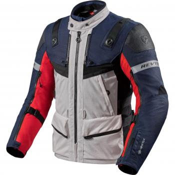 Chaqueta textil para motocicleta REV'IT! Defender 3 Goretex Rojo-Azul