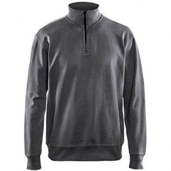 Blaklader XXL Trucker Collar Sweatshirt Gray