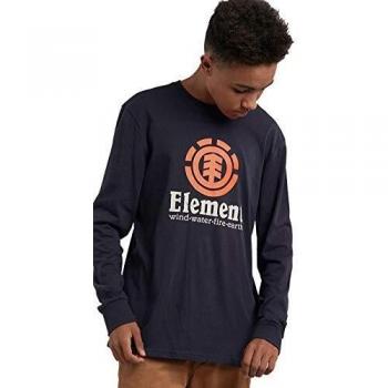 Element Vertical LS Camiseta de Manga Larga Eclipse Navy