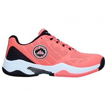 Zapatillas J'Hayber Teleco para hombre en color rosa, características: diseño deportivo, suela de goma, amortiguación, transpirable, ideal para pádel y tierra batida