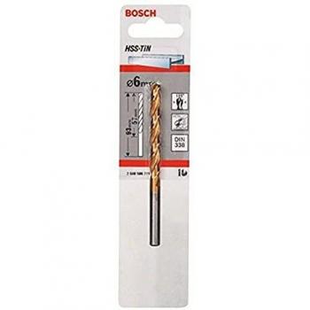 Bosch 2 608 596 711 - Brocas para metal HSS-TiN, DIN 338