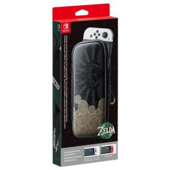 Estuche Funda Nintendo Switch Deluxe - Edición The Legend of Zelda: Tears of the Kingdom, incluye funda protectora y protector de pantalla para Nintendo Switch OLED