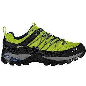 CMP Rigel Low Waterproof Men's Trekking Shoes - Black/Green, Size 41