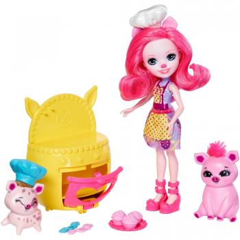 Set de Juego Enchantimals Taller de Cocina Petya Cerdita y Nisha - Edad +4 años