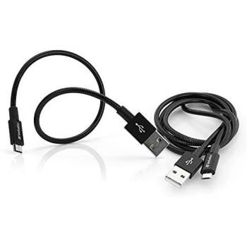 Cable de carga USB Verbatim - Pack de 2 - Negro