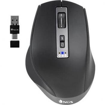NGS Blur-RB Wireless Multi-Device Bluetooth Optical Mouse 3200 DPI Black
