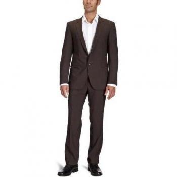 Strellson - Chaqueta de traje slim fit para hombre, talla 106 - talla alemana, color marrón 152