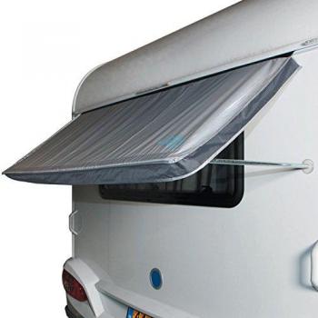 Toldo para Ventana de Caravana Bo-Camp - Protección Solar 180x75 cm con Marco de Acero