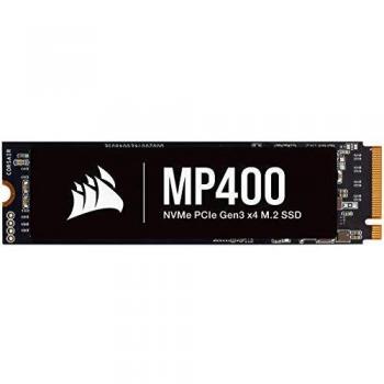 Corsair MP400 2TB Gen3 PCIe x4 NVMe M.2 SSD Velocidades de Lectura Secuencial de hasta 3.400 MB/s y de Escritura Secuencial de 3.000 MB/s, 3D QLC NAND de Adecuada Densidad Negro