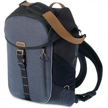 Basil Mochila Trasera Miles Daypack Negro/Gris Imp