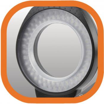 Camlink CL-RL80 - Anillo de luz LED con Flash, Color Negro