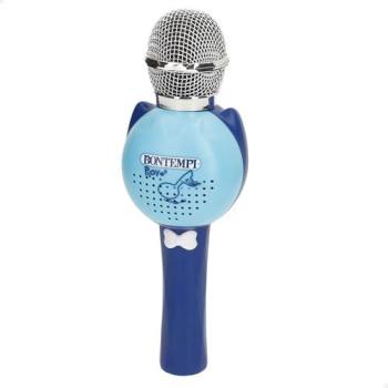 Micrófono Infantil Inalámbrico Bontempi con Altavoz, Bluetooth, Efectos de Voz y Karaoke - 8x24 cm - Juguete para Niños a Partir de 3 Años