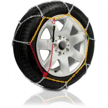 Cadenas de nieve metálicas Goodyear T.100, juego de 2 cadenas, alta calidad, eslabón de 9 mm, certificación TUV
