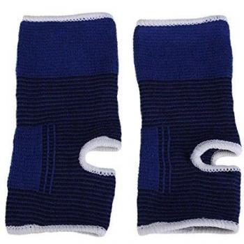 2pcs elástico del tobillo de la ayuda del apoyo de la banda gimnasia de los deportes Protege terapia tobillo protector Brace Aire libre Seguridad Azul