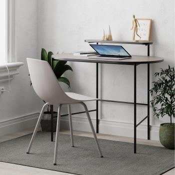 Mesa Estudio Loub Mocha - Pequeño Escritorio Para Computadora De Oficina En Casa