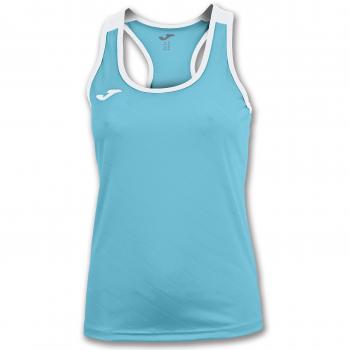 Joma Torneo II Camiseta Manga Corta Señora, Mujer, Turquesa-Blanco, M