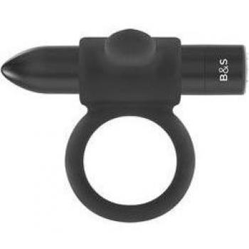 Black&Silver Cameron Anillo Recargable 10 Velocidades Negro