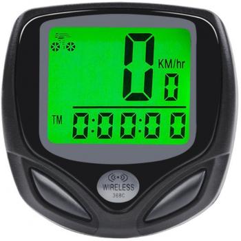 Bicicleta Cuentakilometros iRegro Bicicleta Velocimetroautomático Despertador LCD pantalla impermeable Wireless bicicleta velocímetro, odómetro de bicicleta de la bici