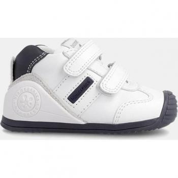 Zapatillas Biomecanics de bebé niño en blanco y azul marino