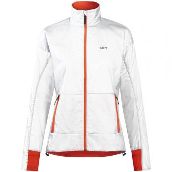 Chaqueta GOREWEAR Drive GORE-TEX INFINIUM™ Femenino Blanco Grisáceo Rojo Coral - XXS