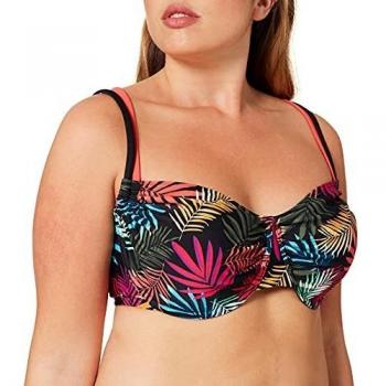 Bestform Paraiso Parte Superior de Bikini, Negro, 95B para Mujer