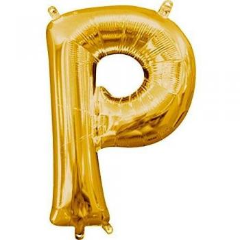amscan 3304301 - Globo de Papel de Aluminio con Forma de P, 40,64 cm