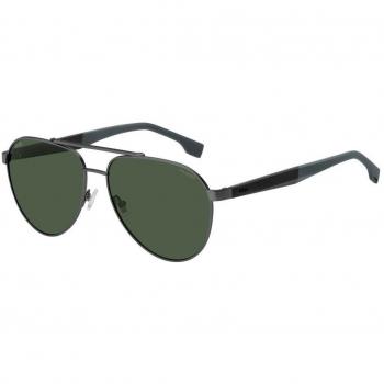 Hugo Boss 1485/S Luxury Gray Metal Pilot Sunglasses for Men