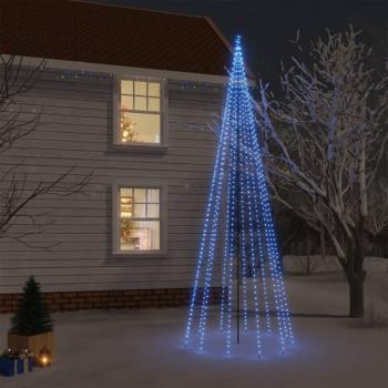 Árbol de Navidad con Pincho 732 Luces LED Azules 500 cm