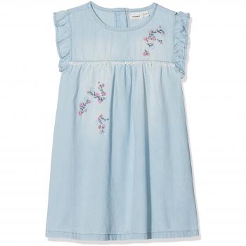 NAME IT Nmfasoya Dnm 1026 Dress, Vestido para Bebés, Azul