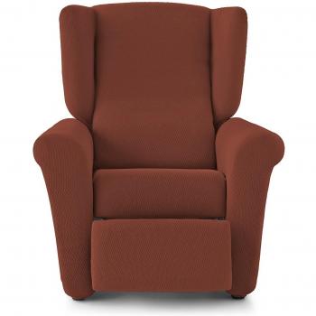Eiffel Textile Rennes Funda Sofá Algodón Teja 55 x 195 x 2 cm Sillón Relax