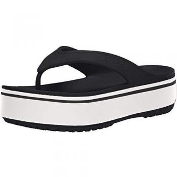 Crocs Crocband Platform Flip U, Zapatos de Playa y Piscina Unisex Adulto, Negro