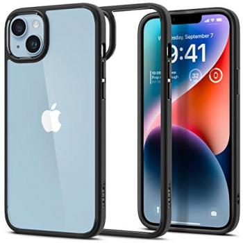 Funda para teléfono móvil Spigen Ultra Hybrid para iPhone 14, 15.5 cm (6.1 pulgadas), color negro