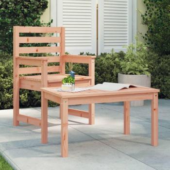 Mesa de jardín madera maciza de pino 82,5x50,5x45 cm marrón