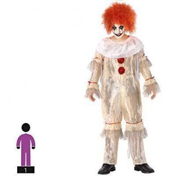 Disfraz Infantil Payaso Terrorífico Sangriento para Halloween y Carnaval 7-9 Años