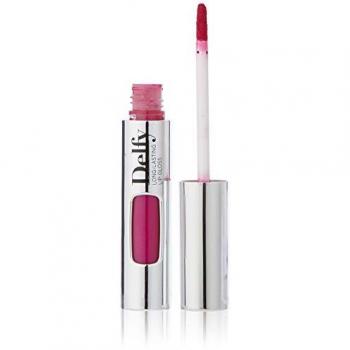Delfy Lipfix Gold - Barra de labios líquida de larga duración 8 ml color fucsia rosa
