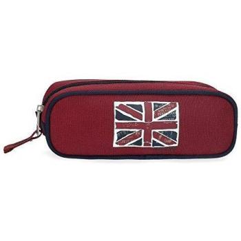 Pepe Jeans Andy, Estuche Con Organizador Niños, Rojo, 22 X 7 X 3 Cm